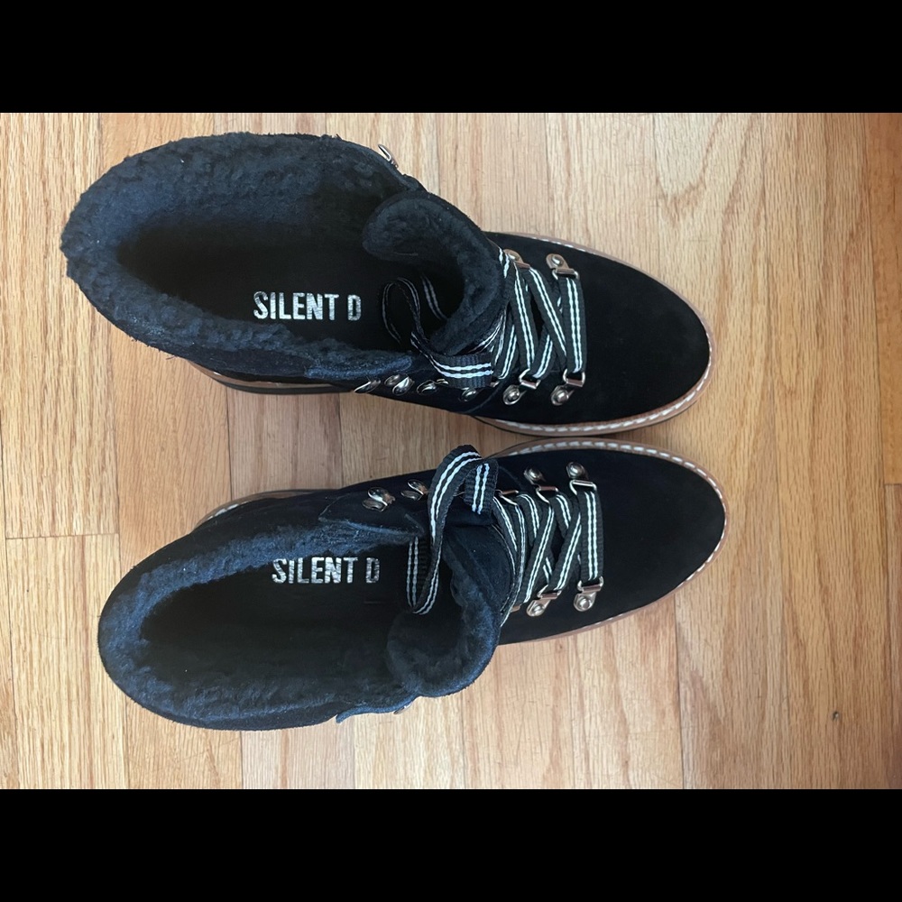 Anthropologie Silent D Rexi Hiker Boots in Black - Picture 3 of 8